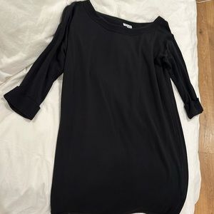 Splendid Black Mid Sleeve Dress